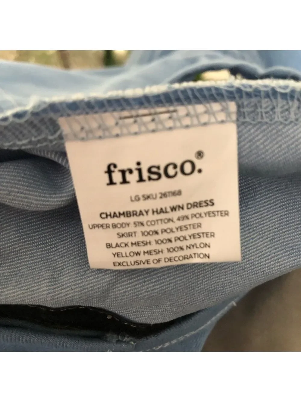 Frisco Dog Dress Blue Chambray Orange Pumpkins Tutu Medium